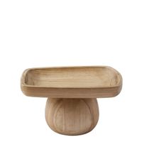 bandeja decorativa con base beige l25