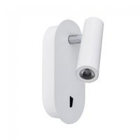 aplique lector led con interruptor dirk ii 3w