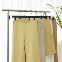 12 perchas para pantalones con pinzas de 35 cm de plastico