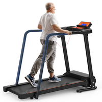 cinta de correr - fitness en casa - acero - negro 130x61x108cm