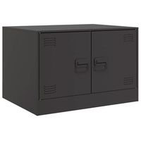 mesa de centro 50x67x44 cm acero laminado en frio - negro