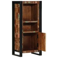 mueble de bano  armario de bano madera maciza reciclada 40x30x90 cm