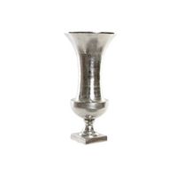 jarron aluminio 24x24x49 copa plateado