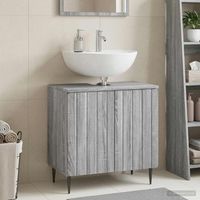 vidaxl mueble de lavabo para bano zwolle sonoma gris