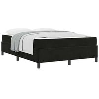 estructura de cama negro y blanco y negro 140 x 190 cm