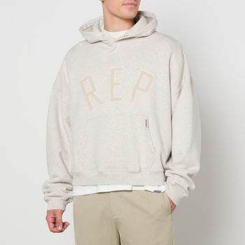 REPRESENT Rep Appliqué Cotton-Jersey Hoodie - L