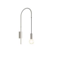 zafferano - lampara de pared filo giratoria 200 metal pintado bombilla e27 max 60 w incluida altura 61 cm - blanco
