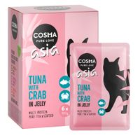 cosma asia 24 x 100 g en bolsitas - pack ahorro - atun con cangrejo
