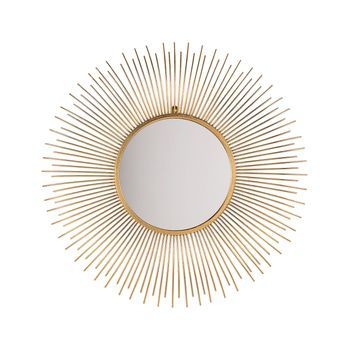 Espejo De Pared Dorado 80 Cm Baño Entrada Sala De Estar Estilo Moderno Cilly
