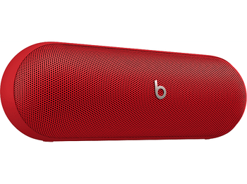 Apple Beats Pill, Altavoz Bluetooth inalámbrico, Cargador portátil USB-C, Hasta 24 horas de batería, IP67, y Android, micrófono, Rojo llama