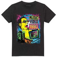 mtv camiseta neon rocker para mujer