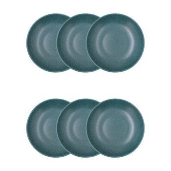 Set 6 Pl Hondo 23 Element Blue Hydrozero 23cm Bidasoa Element Hydrozero - Azul Apto Microondas