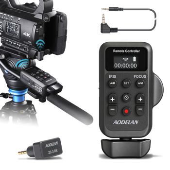 Videocámara inalámbrica LANC, Control remoto de 2,5mm para Sony Canon Video Zoom, enfoque, IRIS, cámara de grabación, mando a distancia inalámbrico