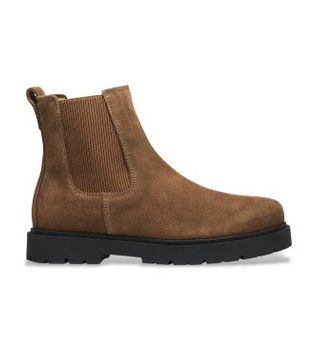 Birkenstock para hombre. 1033155 Botines de Piel Highwood (Ajuste Regular) marrón (45), Plano, Ante, Ninguno, Casual