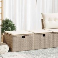 set sofas jardin y cojines 2 uds  juego de muebles de jardin ratan sintetico acacia beige cfw31378