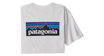 Camiseta manga corta patagonia p 6 logo responsibili tee blanco hombres