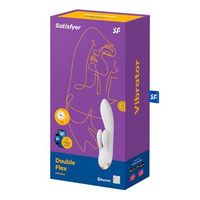 satisfyer double flex vibrador blanco con app 1un