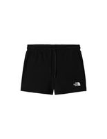 pantalones cortos the north face logowear mujer negro