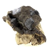 galeno - pierre natural de francia planiolos lot occitanie - roche de sulfure de lead brillante y metalico  20600 ct - certificado de