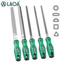laoa 1 uds lima de dientes medianos de alta dureza herramienta de molienda de metal lima plana lima redonda cuadrada pulido de bordes flie de talla grande