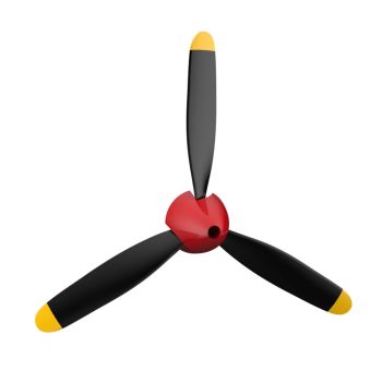 1pc/2pcs/3pcs/4pcs/5pcs/10pcs Hélice de 3 palas con tornillo giratorio para Eachine P-40 Fighter 400mm RC Airplane Parte