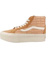 de vans off the wall zapatillas mujer vans modelo sk8-hi reissue plat color marro camel