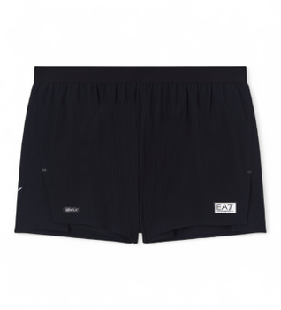 EA7 para hombre. 7M001353_AF21687 Pantalones Cortos Ventus+ M Negro (XL), Deportivo, Sportswear, Multideporte, Viscosa