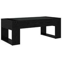 mesa de centro 110x50x41 cm madera - negro