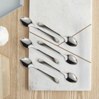 set de 6 cucharillas de cafe acero inoxydable acero