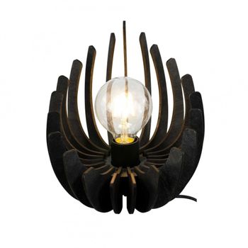 Lámpara de mesa de madera