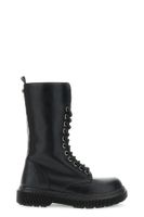 botines de mujer con cordones en piel sintetica black 37