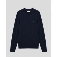 lyle  scott jersey kn2200v cotton merino full zip-z271 dark navy para hombre