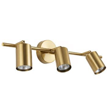 Lámpara De Pared Toolight App1898-3w Brush Gold Led
