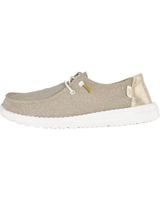 de hey dude hey dude mocasin wendy metallic sparkle oro 41082-710 amarillo