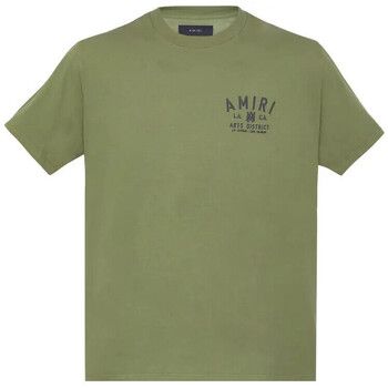 Amiri Camiseta STENCIL TEE MILITARY GREEN para mujer