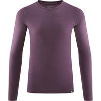 fohn mens merino long sleeve base layer 175 plum perfect