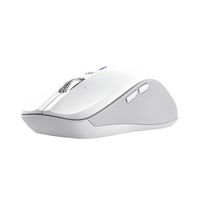 mouse trust wireless y bluetooth ferro blanco 3200 dpi ajustable 9 botones 3 dispositivos