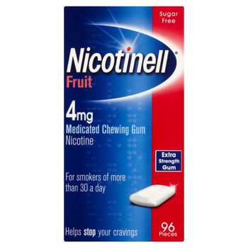 Nicotinell Nicotine Gum Stop  Aid 4 mg Fruit 96 Pieces