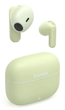 Auriculares Hama inalámbricos True Wireless Stereo con micrófono, control táctil y color verde