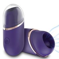 vibrador de masaje de lengua femenina purpura