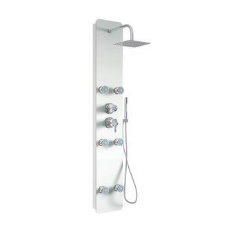 Panel De Ducha Con Rociador Dive - Blanco