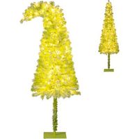 arbol de navidad nevado con luces costway 290 puntas de ramas - 180 cm
