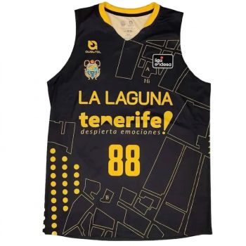Camiseta Patty Mills CBC La Laguna Tenerife Torriani Negra ACB 2026