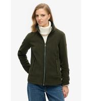 superdry para mujer w2012336a polar estate full zip fleece verde l casual poliester reciclado sostenible