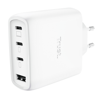 CARGADOR USB GAN TRUST MAXO 65W 3xUSB-C PD 1xUSB-A INCLUYE CABLE USB-C 2M BLANCO