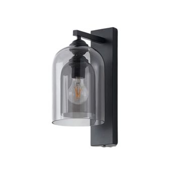 Aplique metal y vidrio  34 cm