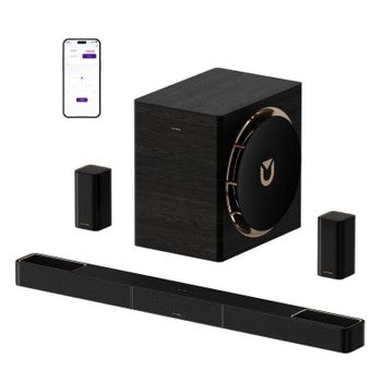 Ultimea Barra de Sonido Skywave Serise 7.1.4 980W Bluetooth 5.4 Subwoofer Inalámbrico Dolby Atmos