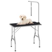 mesa de bano para perros gatos y mascotas ajustable 1 lazo