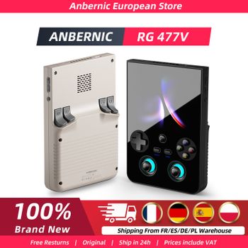 Consola de Juegos Portátil Anbernic RG477V, Pantalla Táctil de 4.7 Pulgadas, Dimensity 8300, Android 14, WiFi, Bluetooth, Joystick RGB, 5500mAh, Actualización FOTA