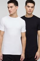pack de 2 camisetas ajustadas al musculo multi